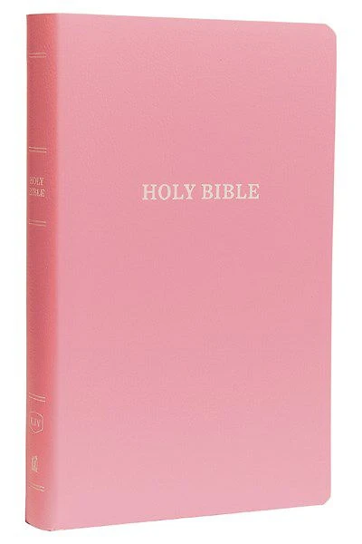 KJV Holy Bible Gift and Award Pink Leather Look Red Letter Comfort Print King James Version - English Edition