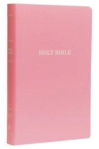 KJV Holy Bible Gift and Award Pink Leather Look Red Letter Comfort Print King James Version - English Edition