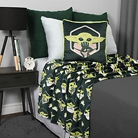 Ensemble de jeté et coussin 2 pièces Star Wars The Mandalorian