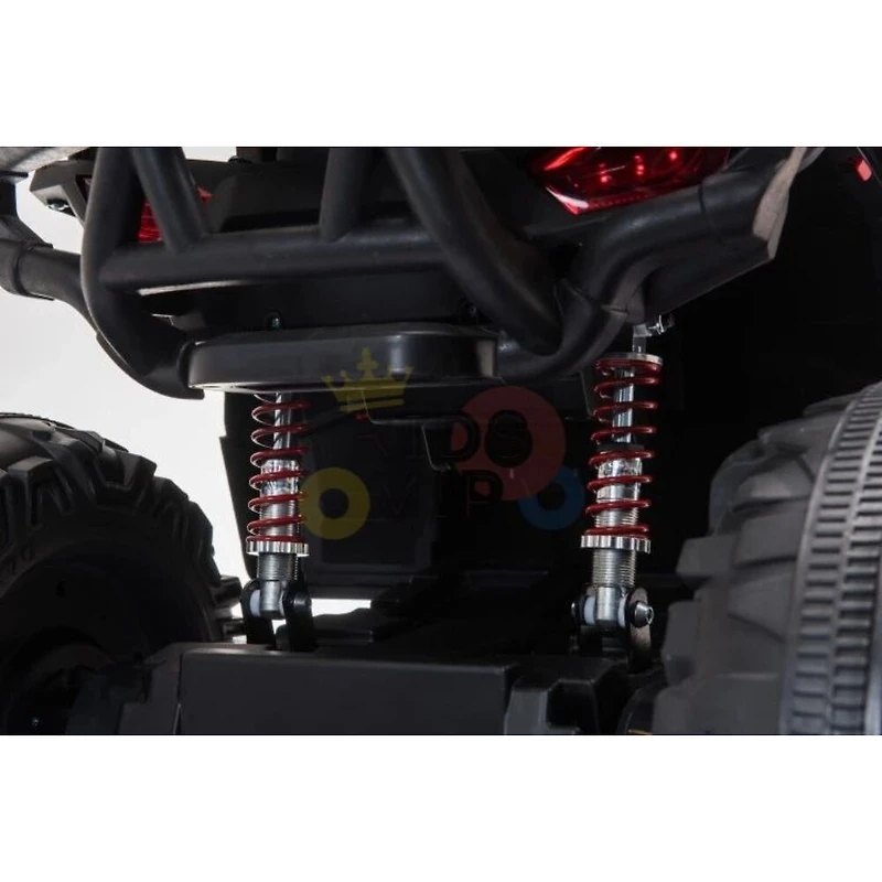 KidsVip 24V Enfants et Tout-Petits Titan Quad/ATV Voiture Eléctrique avec Commande à Distance - Noir - Édition anglaise