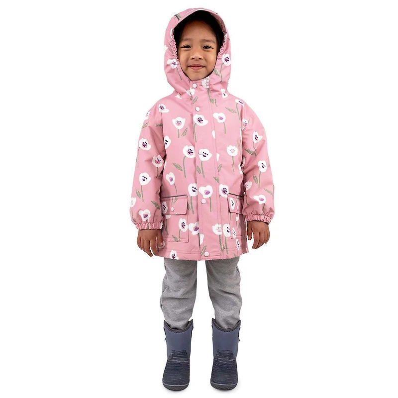 Kids Fleece Lined Rain Jackets | White Tulip