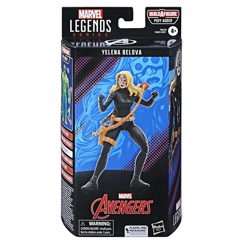 Hasbro Marvel Legends Series: Yelena Belova Black Widow des bandes dessinées Marvel classiques, figurine articulée de 15 cm