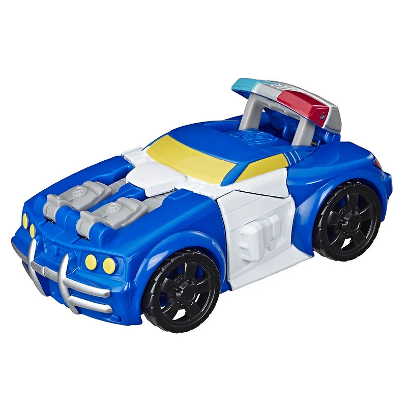 Robot jouet convertible Playskool Heroes Transformers Rescue Bots Academy - Figurine de 11 cm articulée de Chase le robot policier, jouets pour enfants de 3 ans et plus
