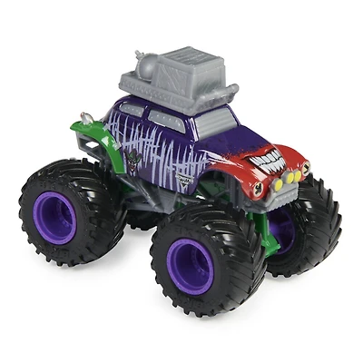 Monster Jam, Monster truck Joker officiel, véhicule en métal moulé, échelle 1:64