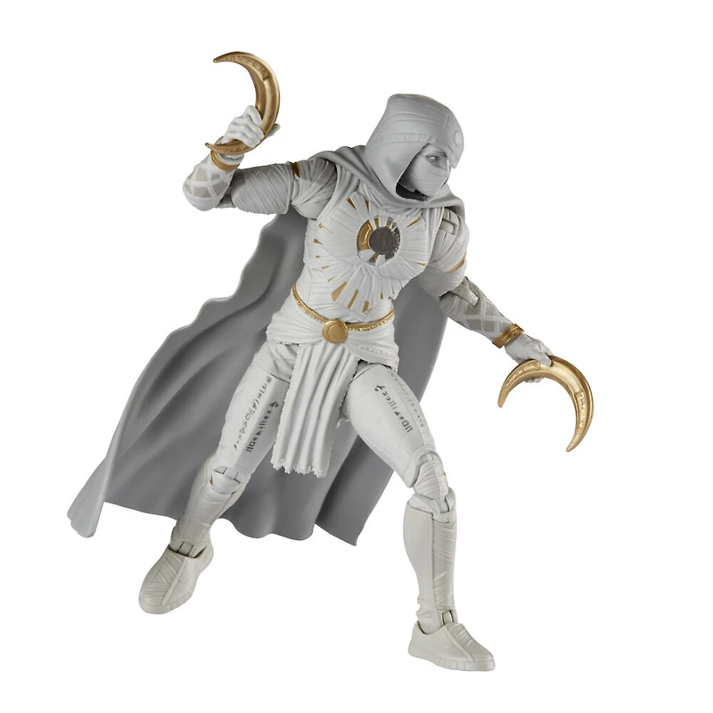Marvel Legends Series, figurine de collection Moon Knight de 15 cm de la série MCU Disney+ Moon Knight, avec 4 accessoires