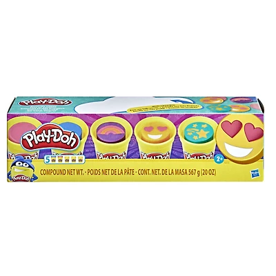 Play-Doh Color Me Happy 5-Pack of Modeling Compound with 3 Emoji-Inspired Cans