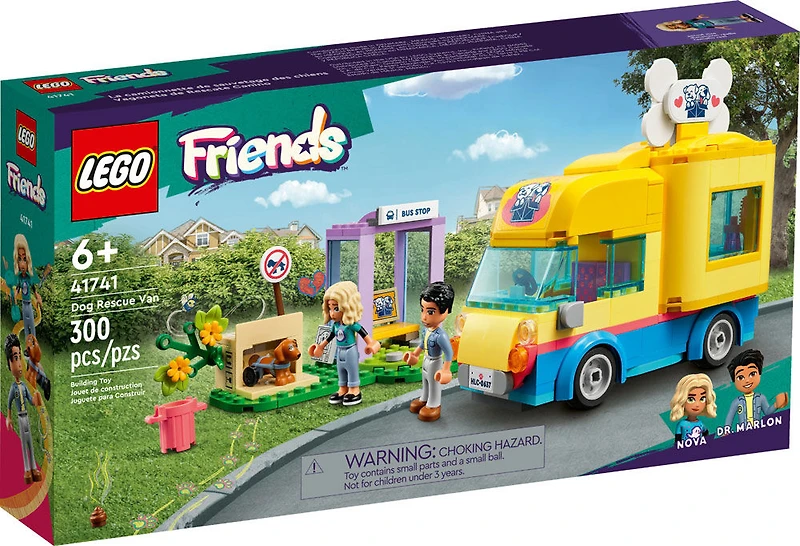 LEGO Friends Dog Rescue Van 41741 Building Toy Set (300 Pieces)