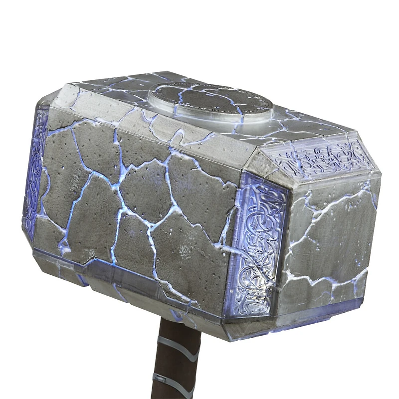 Marvel Legends, marteau électronique premium Mjolnir de Mighty Thor, article de cosplay avec sons et lumières