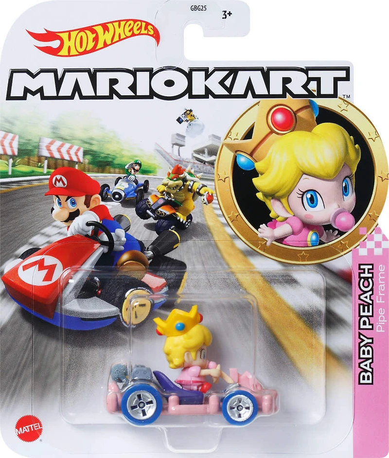 Hot Wheels Mario Kart Collection of 1:64 Scale Die-Cast Replica Vehicle