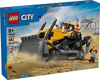 LEGO City Yellow Bulldozer Construction Site Building Toy for Kids, Boys & Girls, 8+ - 60466