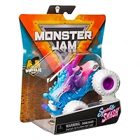 Monster Jam, Monster truck Sparkle Smash officiel, véhicule en métal moulé, série Crazy Creatures, échelle 1:64