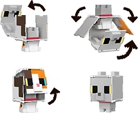 Minecraft Flippin' Figs Figures Collection Calico Cat + British Shorthair Cat