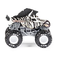 Monster Jam, Monster trucks officiels en métal moulé Bulldozer Vs. Racing Stripes, échelle 1:64
