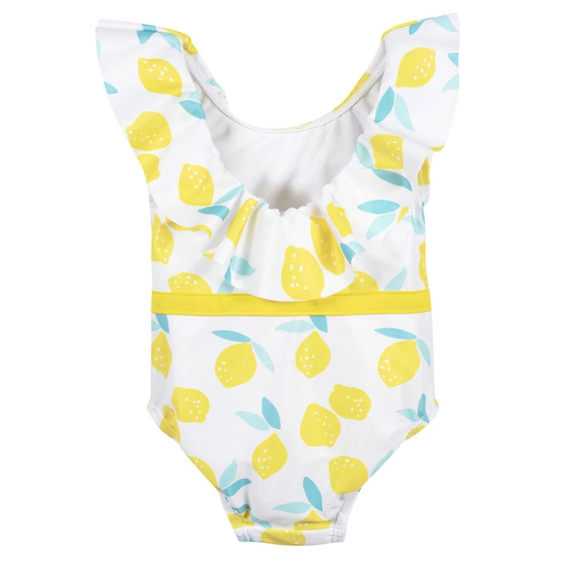 Gerber - Baby & Toddler Lemon Squeeze One-Piece Swimsuit With Ruffle