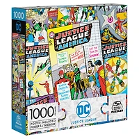 DC Comics, Justice League 1000-Piece Jigsaw Puzzle Wonder Woman Superman Comic Book Artwork with Poster Included