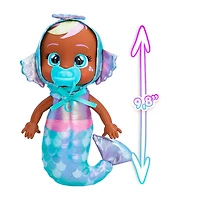 Cry Babies Tiny Cuddles - Sirènes Kaia - Poupée bébé de 9 po | Pyjama métallique avec queue de sirène
