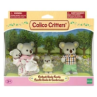 Calico Critters Outback Koala Family, Lot de 4 figurines de poupée à collectionner