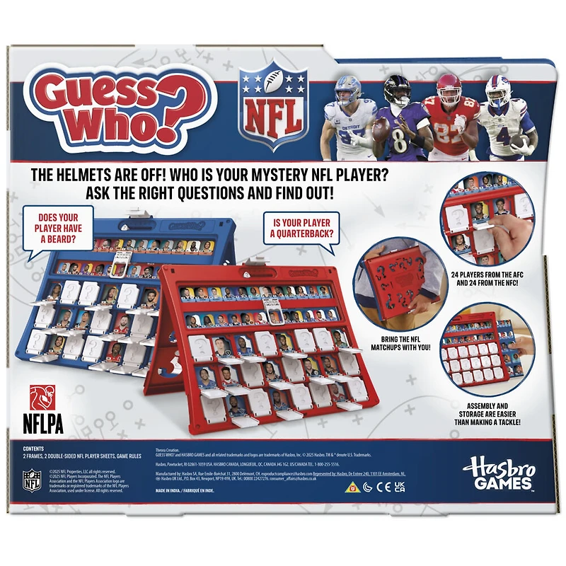 Guess Who? NFL Edition Board Game - English Edition