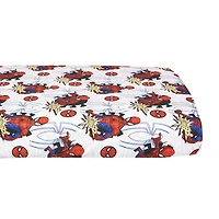 Marvel Spiderman 3 Piece Toddler Bedding Set with Reversible Comforter, Fitted Sheet and Pillowcase by Nemcor