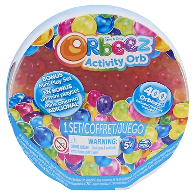 Orbeez Surprise Activity Orb, Mini coffret surprise avec 400 billes d'eau roses, jouets sensoriels non toxiques