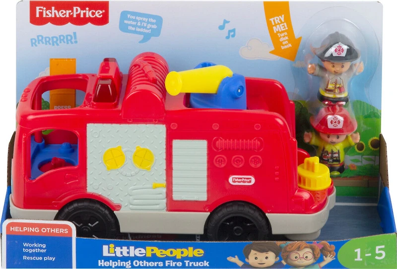 Fisher-Price- Little People-Aider les autres camion de pompiers