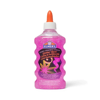 Elmers 6Oz Glitter Glue Pink