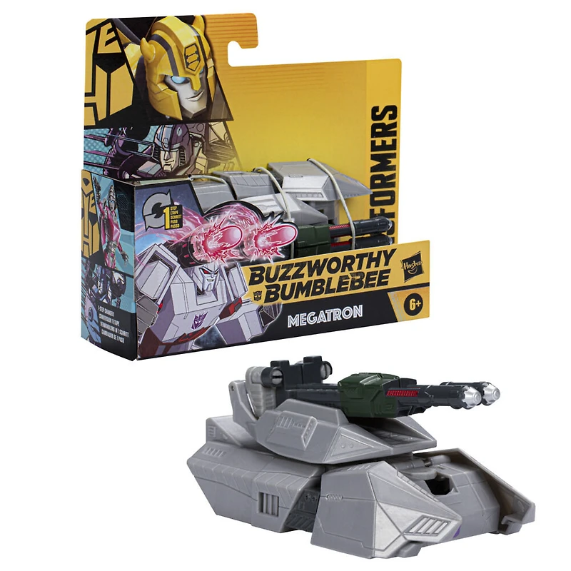 Transformers Buzzworthy Bumblebe, figurine Megatron à conversion One Step, 10,5 cm