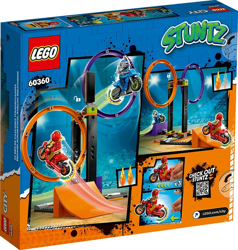 LEGO City Spinning Stunt Challenge 60360 Building Toy Set (117 Pieces)