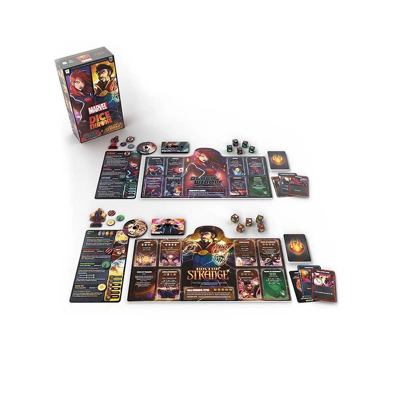 USAopoly Marvel Dice Throne 2-Hero Box (Black Widow, Doctor Strange) Jeu De Plateau - Édition anglaise