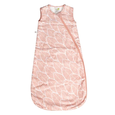 Perlimpinpin-Muslin sleep bag 1.5 TOG-Pink leaves-18-36m