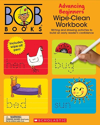 Bob Books - Wipe-Clean Workbook: Advancing Beginners | Phonics, Ages 4 and up, Kindergarten (Stage 2: Emerging Reader) - Édition anglaise