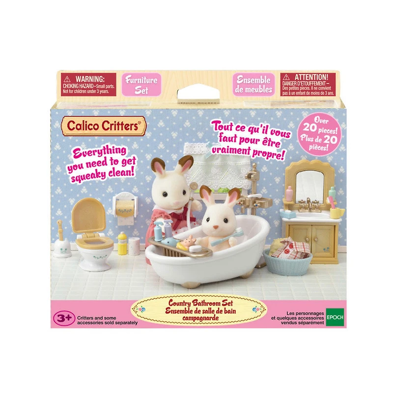 Calico Critters - Ensemble de Salle de Bain Campagnarde