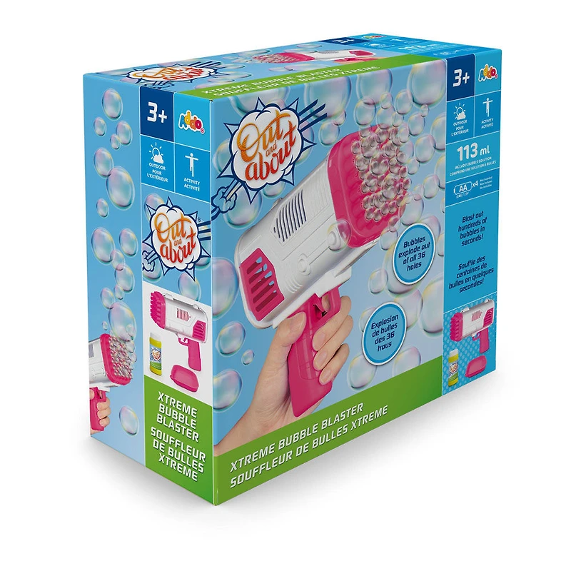Out and About pistolet à bulles extrême rose  - Notre Exclusivité