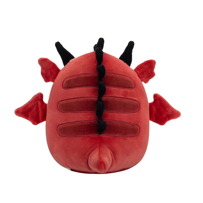 Peluche Squishmallows 7.5" - Salami le dragon rouge aux yeux furieux et au ventre étincelant