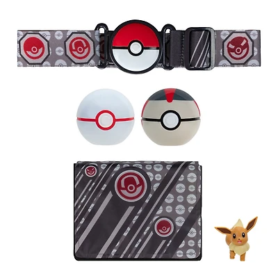 PKW - Bandolier Set - Premier Ball and Timer Ball, Eevee #1, Belt, Bag - W4