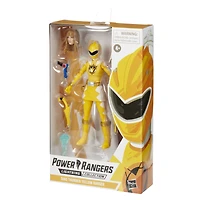 Power Rangers Lightning Collection, Dino Tonnerre Ranger Jaune, figurine articulée premium de 15 cm de collection avec accessoires