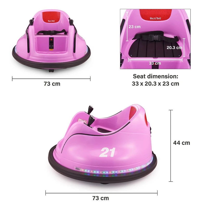 Voltz Toys Round Bumper Rotation à 360° avec télécommande