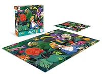 Disney 300 Pièces Surdimensionnées - Alice Avec Des Fleurs - Puzzle 300 Pièces