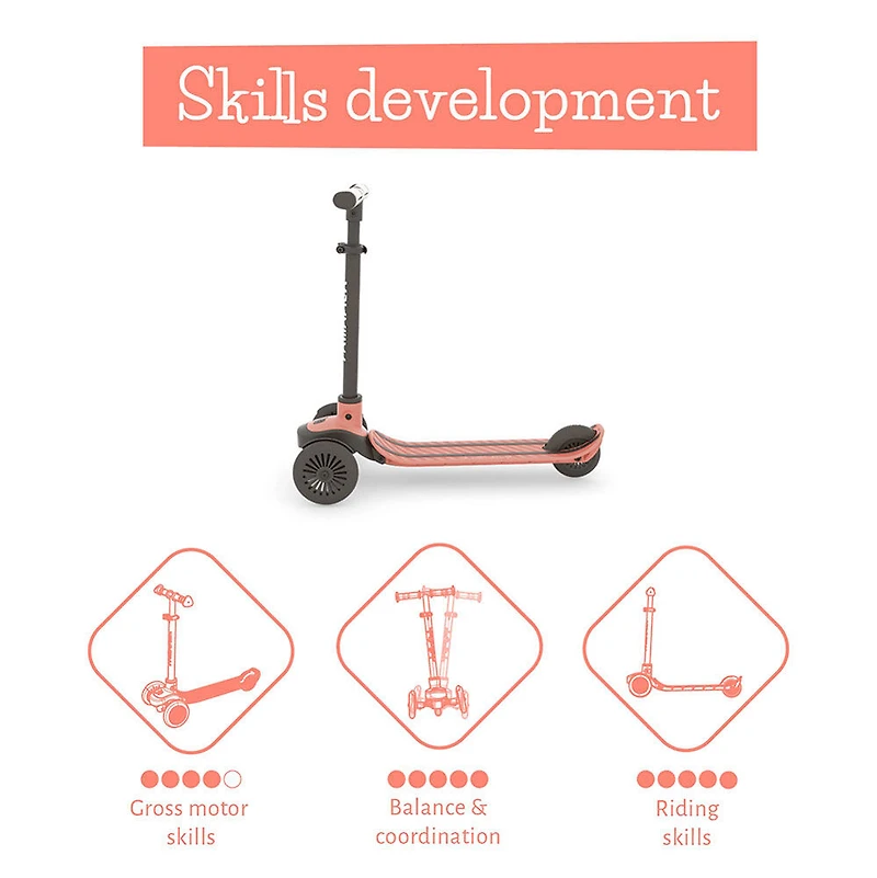 Scotti Trottinette 3 Roues - Flamingo