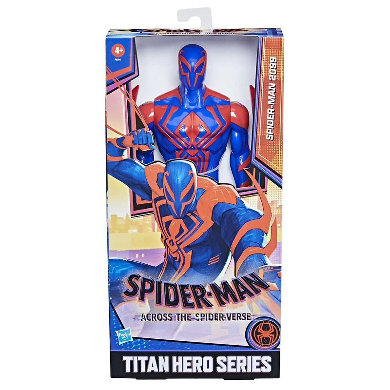 Marvel Spider-Man: Across the Spider-Verse Titan Hero Series Spider-Man 2099 Toy, 12-Inch-Scale Figure