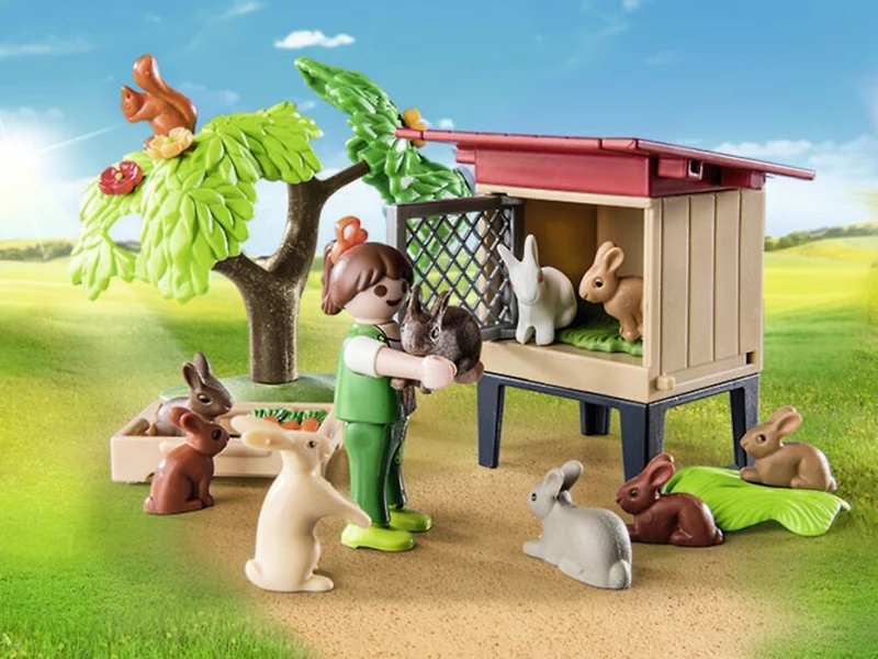 Playmobil - Enfant avec enclos et lapins