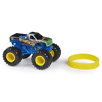 Monster Jam, Monster truck Aftershock  officiel, véhicule en métal moulé, série Forces of Nature, échelle 1:64