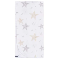 Gerber Childrenswear - 4 Pack Flannel Receiving Blanket - Celestial