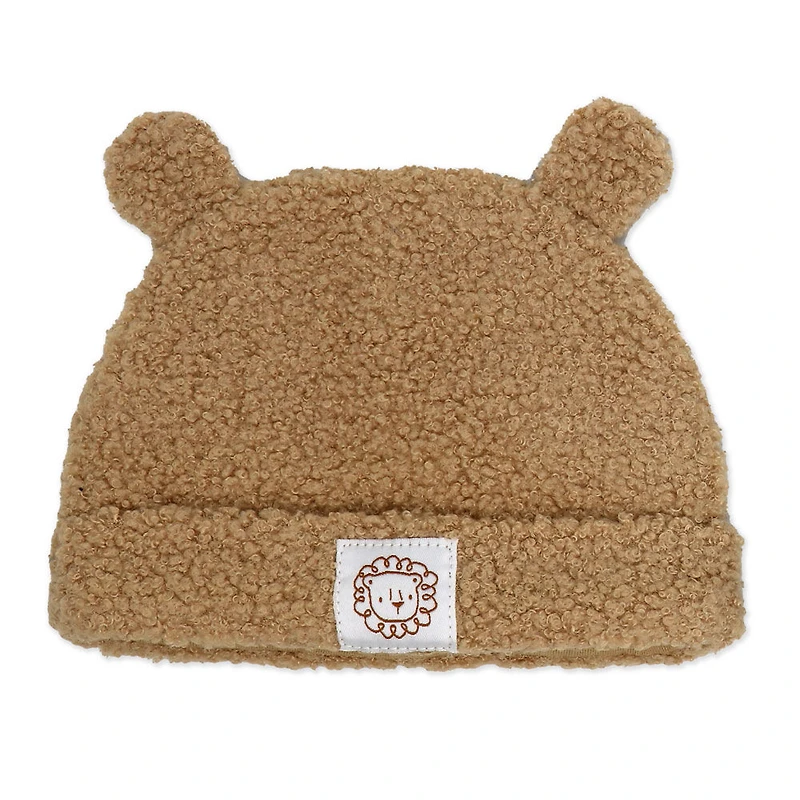 Baby Mode Ensemble pull Sherpa 3 pièces : Lion marron