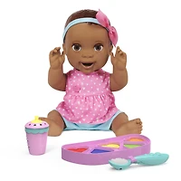 Mealtime Magic Maya, Interactive Feeding Baby Doll, Recognizes Over 50 Foods with Lifelike Reactions and Over 70 Sounds
