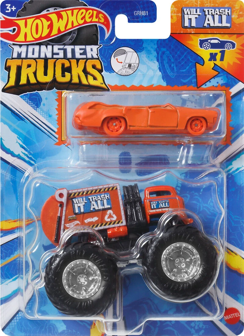 Hot Wheels Monster Trucks Échelle1:64 Camion et voiture