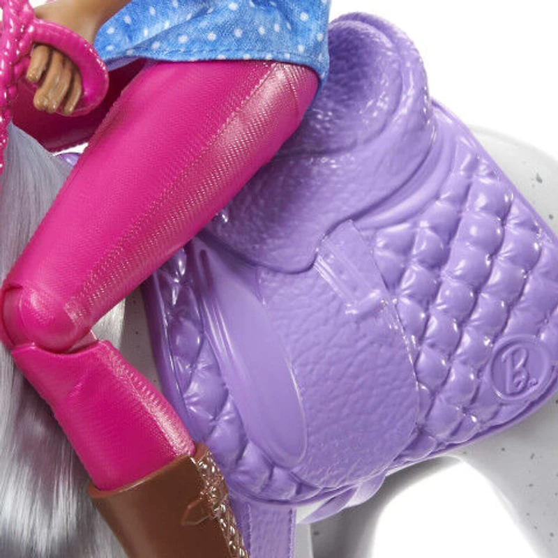 Barbie - Poupée et cheval, selle, bride et rênes