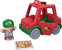 Fisher-Price Little People Voiture de livraison de pizzas La pointe délicieuse