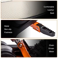 KidsVip 24V SuperMoto Dirt Bike for Kids- Black - English Edition