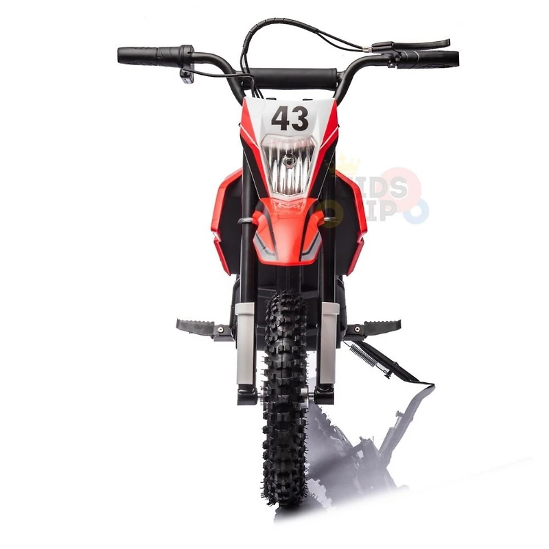 KidsVip 36V SuperMoto Dirt Bike for Kids- Red - English Edition